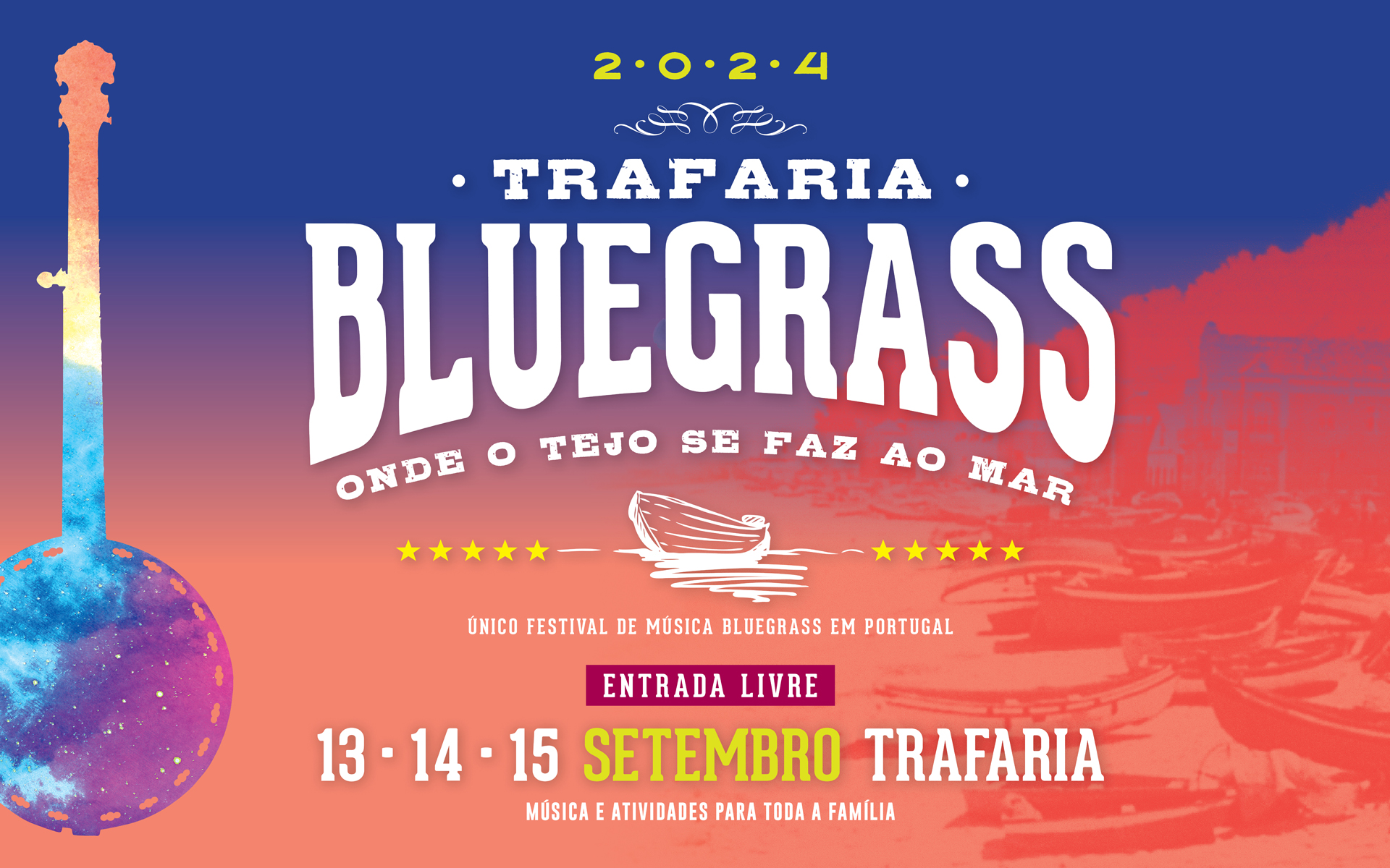 Read more about the article A 3ª Edição do Trafaria Bluegrass Festival já tem datas para 2024!